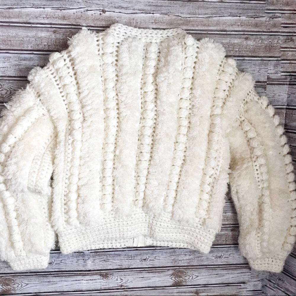 Vintage Cream Textured Jacket - Picture 8 of 8